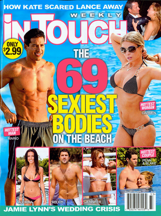 Illustration for article titled This Week in Tabloids: Aniston Wants A Baby, Applegate Is Ailing, & Cyrus Is A Not-So-Secret Sexpot
